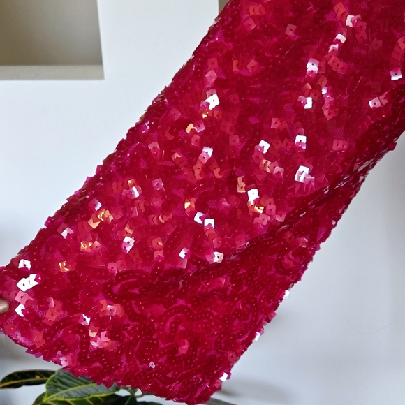 🏷️Eloquii Pink Sequin Longsleeve  Top Love Potion Size 18 - Picture 10 of 14
